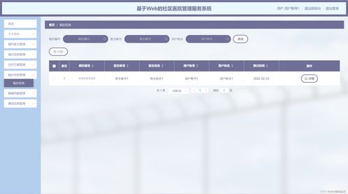基于Web的社區(qū)醫(yī)院管理服務(wù)系統(tǒng)運(yùn)行維護(hù)方案